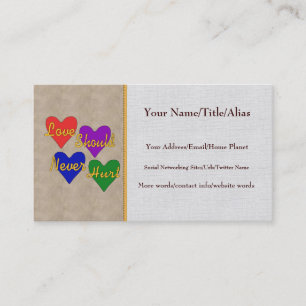 Carte De Visite Conscience de violence familiale