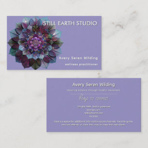 Carte De Visite Conseil des Feuilles   Mandala Art P&B