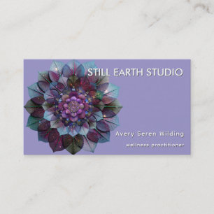 Carte De Visite Conseil des Feuilles   Mandala Art P&B