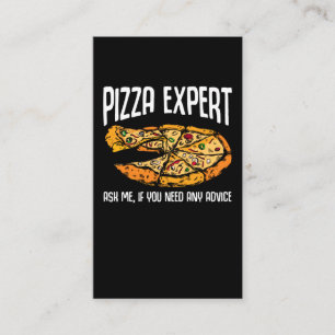 Carte De Visite Conseil Pizza Expert Drôle Pizza