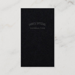 Carte De Visite Conseil professionnel minimaliste gris noir gris