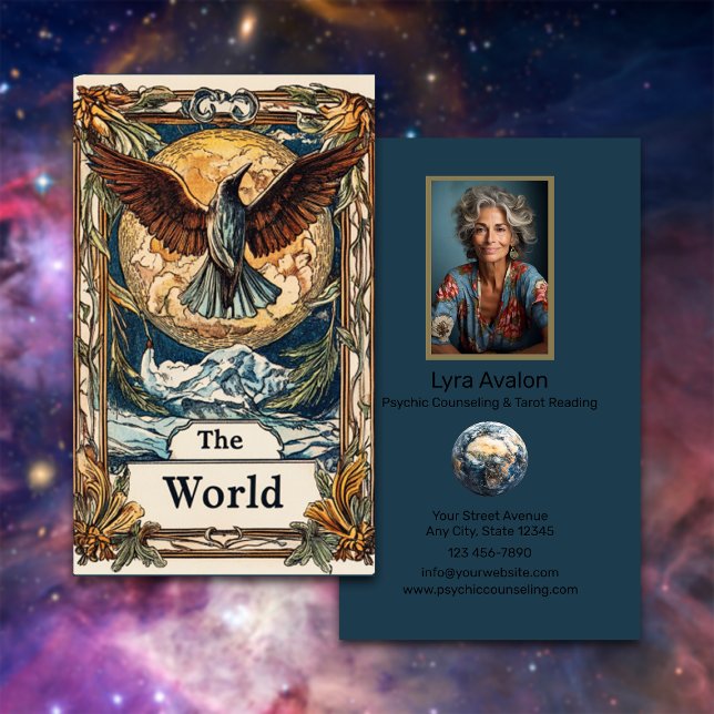 Carte De Visite Conseil psychologique et lecture de Tarot (Créateur téléchargé)