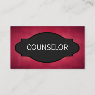 Carte De Visite Conseiller Élégant Plaque de nom