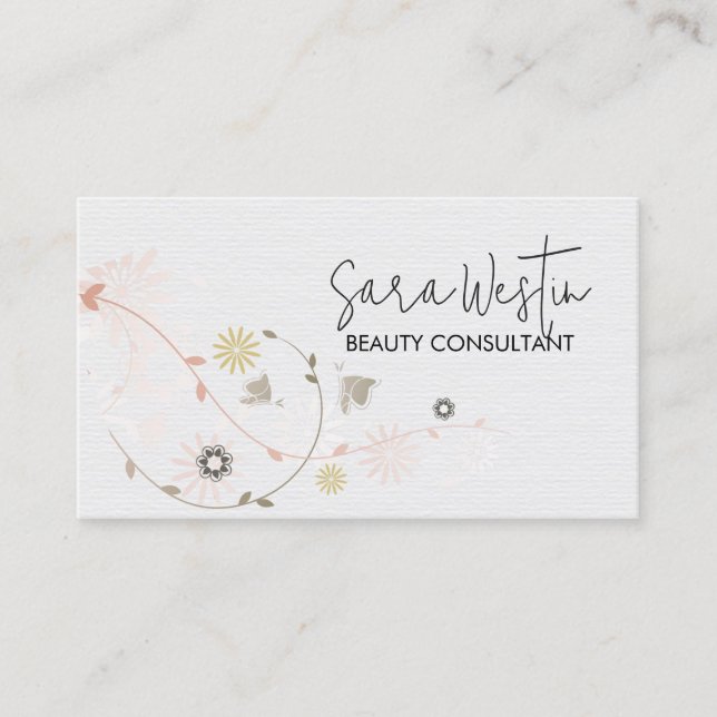 Carte De Visite Conseiller en beauté Esthéticienne (Devant)