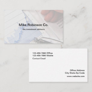 Carte De Visite Conseiller en investissements financiers