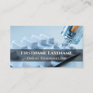 Carte De Visite Conseiller en toxicomanie Conseiller en alcool Psy