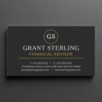Conseiller financier Black Gold Luxe moderne