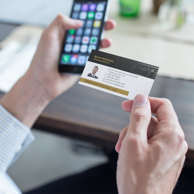 Carte De Visite Conseiller financier | Planner Professionnel (Créateur téléchargé)
