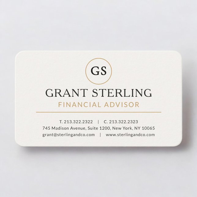 Carte De Visite Conseiller financier professionnel (Créateur téléchargé)