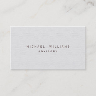 Carte De Visite Conseiller financier - Professionnel élégant bla