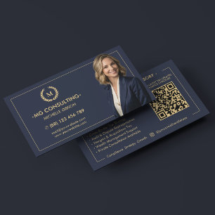 Carte De Visite Conseiller fiscal élégant Conseiller stratégique B