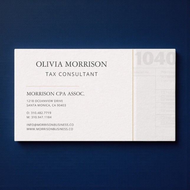 Carte De Visite Conseiller fiscal professionnel (Créateur téléchargé)