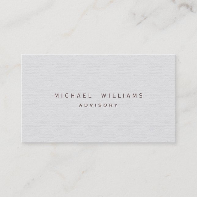 Carte De Visite Conseiller immobilier - Professionnel élégant (Devant)
