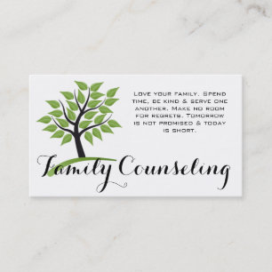 Carte De Visite Conseiller Spirituel pour la Famille de l'Arbre Ve