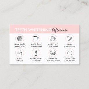 Carte De Visite Conseils pour blanchir les dents