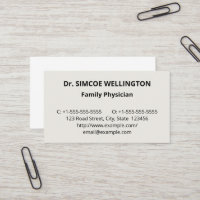 Carte de visite conservateur, pur et simple