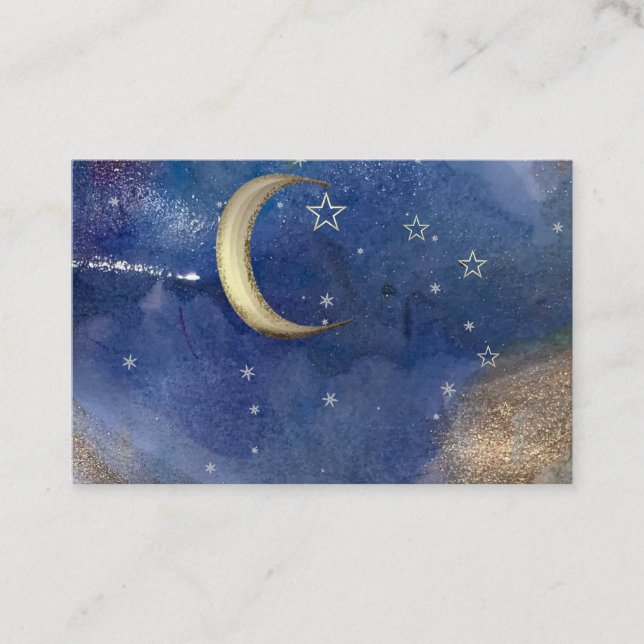 Carte de visite Constellation, Astrologie, Lune, É (Devant)