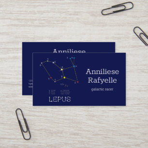 Carte De Visite Constellation de l'hémisphère sud Lepus