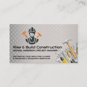 Carte De Visite Constructeur de bâtiments Outils de constructeur