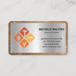 Carte De Visite Constructeur Entrepreneur général Construction