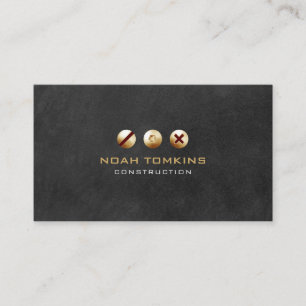 Carte De Visite Constructeur Professionnel Moderne