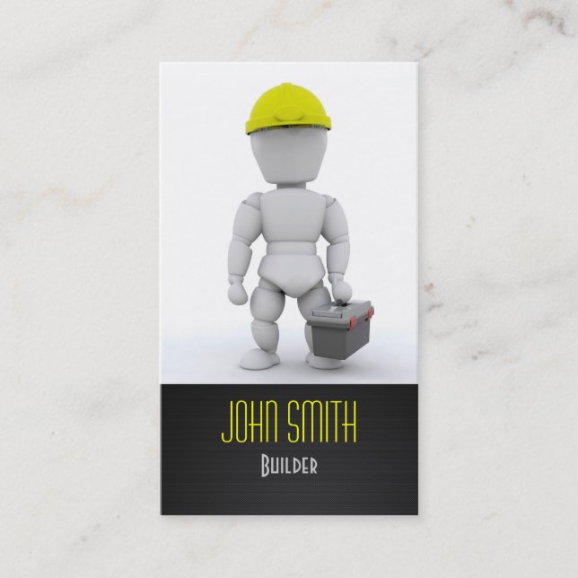 Carte De Visite Constructeurs/carte d'entreprise de construction (Devant)