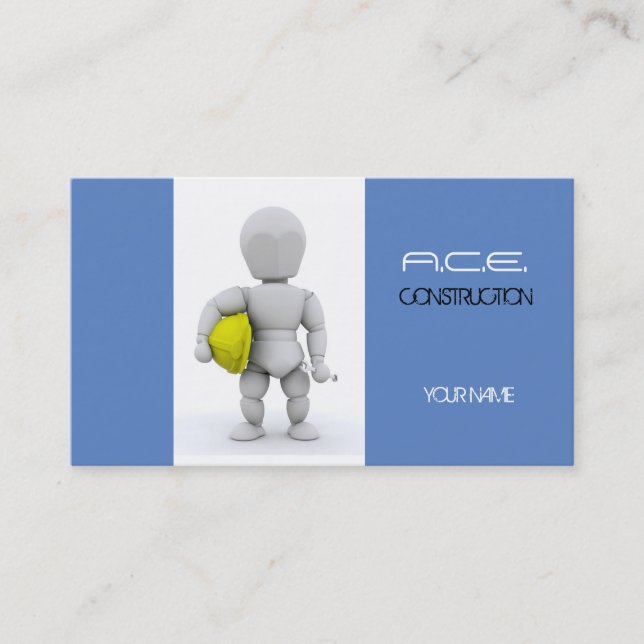 Carte De Visite Constructeurs/carte d'entreprise de construction (Devant)