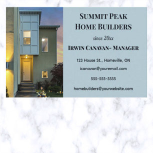 Carte De Visite Constructeurs résidentiels modifiables