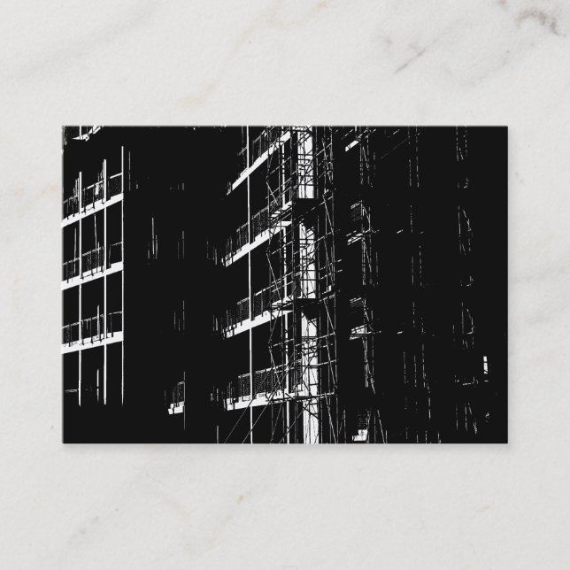 Carte De Visite Construction à contraste élevé (Devant)