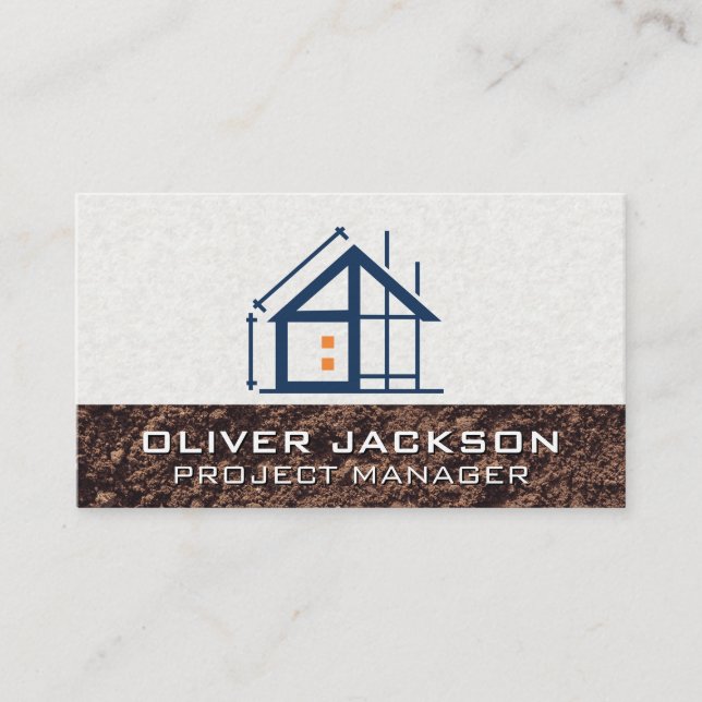 Carte De Visite Construction | Accueil Construire | Entrepreneur g (Devant)