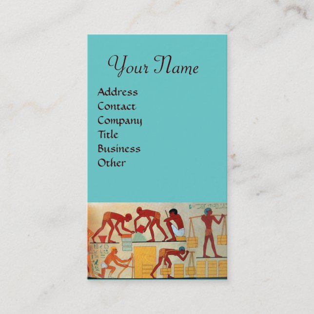 CARTE DE VISITE CONSTRUCTION ARCHITECTURALE D'ÉGYPTE ANTIQUE (Devant)