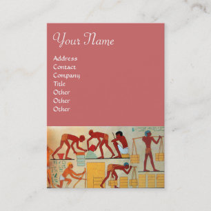 Carte De Visite CONSTRUCTION ARCHITECTURALE rose jaune rouge