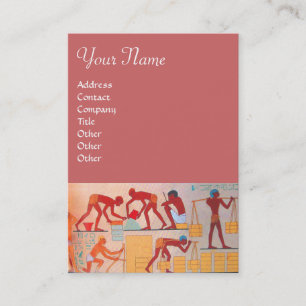 Carte De Visite CONSTRUCTION ARCHITECTURALE rose jaune rouge