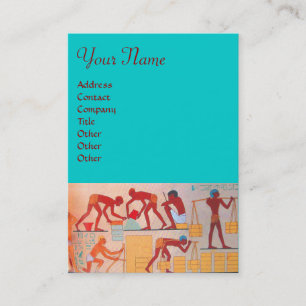 Carte De Visite CONSTRUCTION ARCHITECTURALE rouge jaune bleu