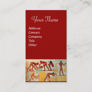 Carte De Visite CONSTRUCTION ARCHITECTURALE rouge jaune orange