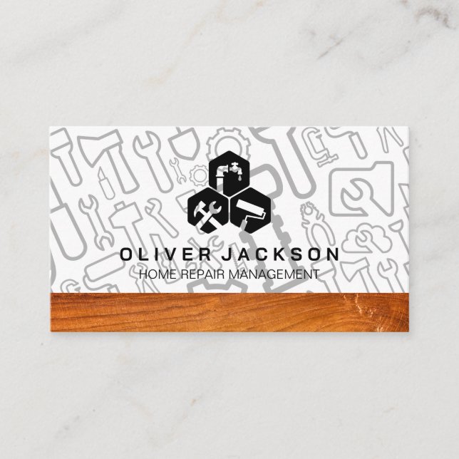 Carte De Visite Construction Build | Contractor Tools (Devant)