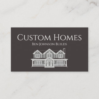Carte De Visite Construction Business Card