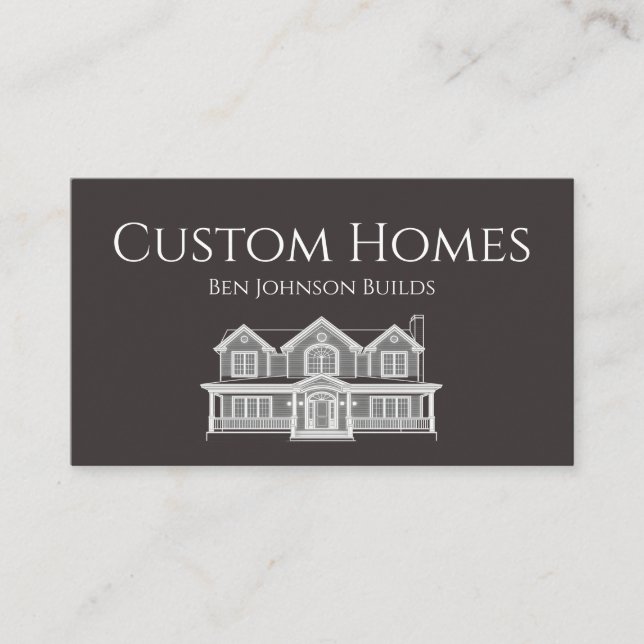 Carte De Visite Construction Business Card (Devant)