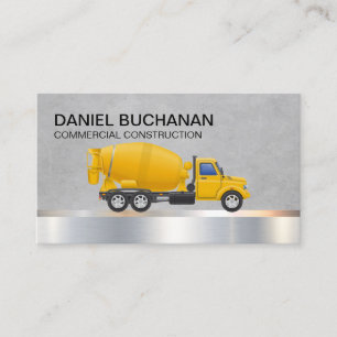 Carte De Visite Construction Camion Toupie
