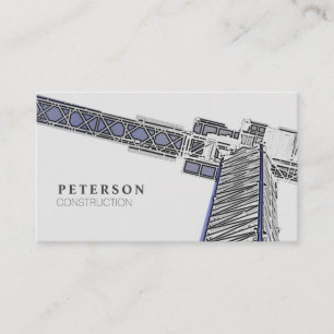 Carte De Visite Construction de bâtiments modernes Gris de la tour
