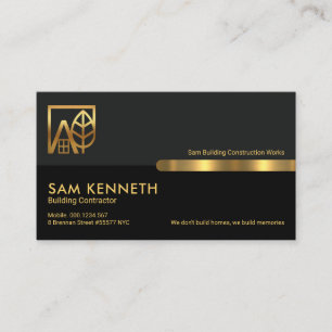 Carte De Visite Construction de l'immeuble des Colonnes noires gri