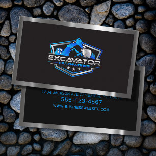 Carte De Visite Construction de machines lourdes de l'excavateur