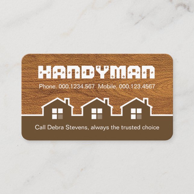Carte De Visite Construction de maison en bois (Devant)