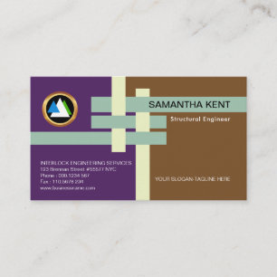 Carte De Visite Construction de verrouillage structurelle de