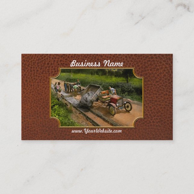 Carte De Visite Construction - Dumping facilité 1925 (Devant)