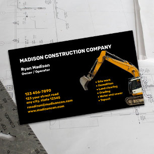 Carte De Visite Construction Entrepreneur