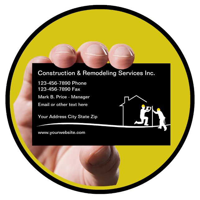 Carte De Visite Construction et rénovation de maison (Créateur téléchargé)
