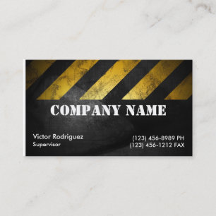 Carte De Visite Construction grunge