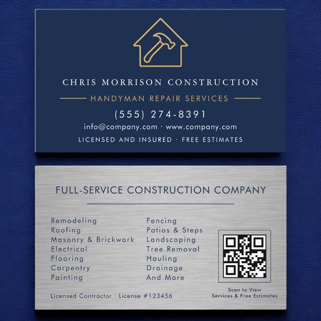 Carte de visite construction homme à tout faire en (Créateur téléchargé)
