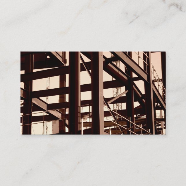 Carte De Visite Construction II, mini photo de cadre en acier (Devant)